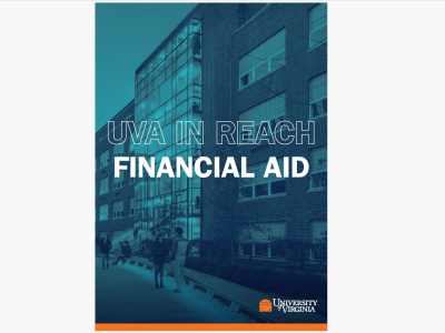 The cover of the financial aid brochure for prospective students